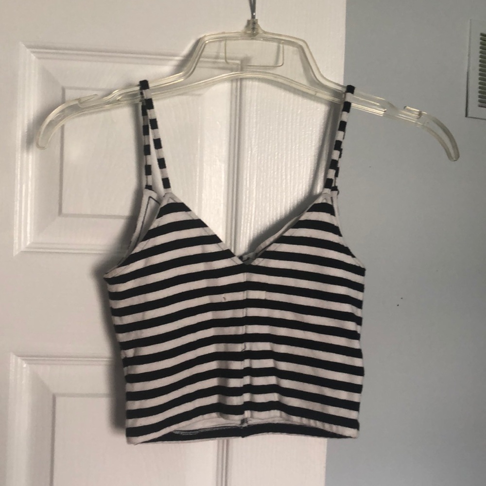 Striped crop top